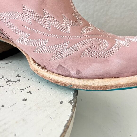 Lane LEXINGTON Over the Knee Womens Cowboy Boots 6.5 Pink Western Cowgirl Tall - Picture 11 of 16